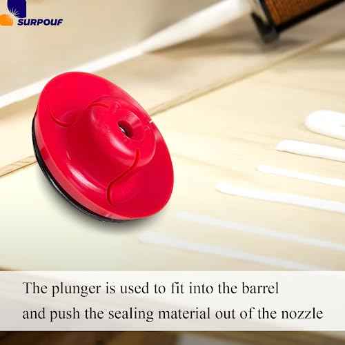 44-70-0375 20 oz Sausage Barrel Replacement Plunger Screw Kit Fits for Milwaukee Cordless Caulking 2441-20-(E34A) 2641-20-(D15A)