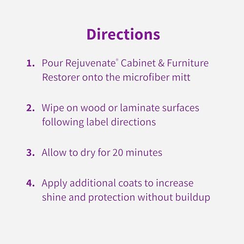 Rejuvenate Cabinet & Furniture Restorer 16 Oz Pack of 1 Clear Finish