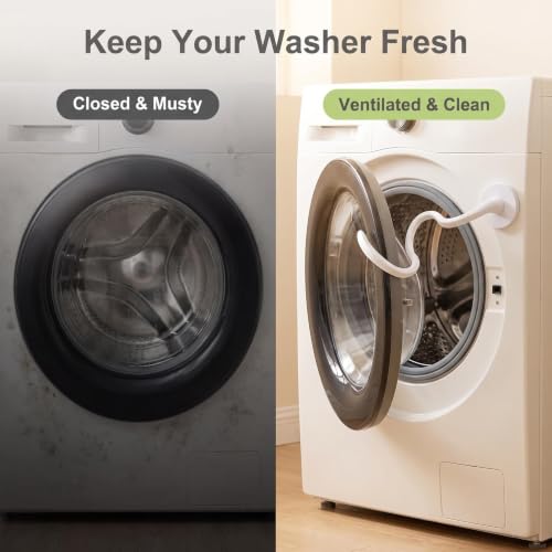Opps Magnetic Front-Load Washer Door Prop with Silicone Cover, 17in Adjustable Arm