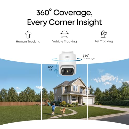 Eufy Security Solocam eufyCam C37 Wireless Outdoor Security Camera with Solar Panel, 2K Resolution