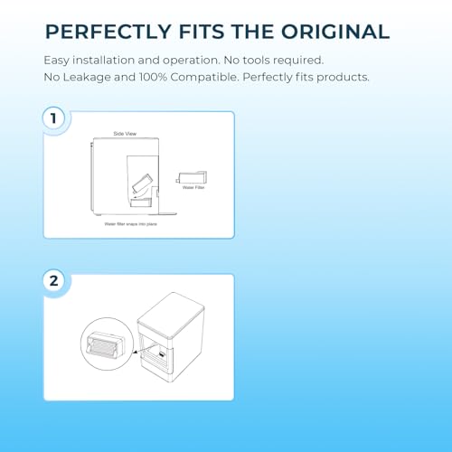 Crystala 3-Pack GE Profile Opal Nugget Ice Maker Filter Replacement (White) - 3 Count