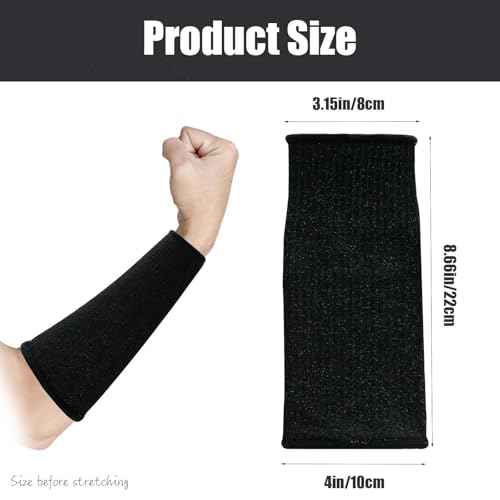 2 Pairs Arm Protection Sleeves Cut Burn Resistant Sleeve Anti Abrasion Forearm Cover Protector for Men Thin Skin