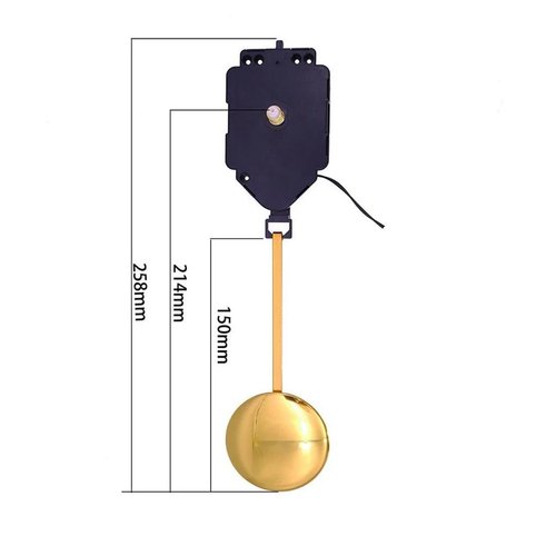 1 Set Replacement Wall Clock Hands Parts Pendulum Movement