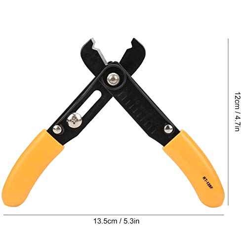 Wire Stripper, Wire Cutter Adjustable Simple Cutter Stripping Pliers Hand Tools 0.54.0mm Yellow for Home Appliance Wiring