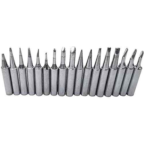 17pcs 900M-T Soldering Iron Tips for Hakko/Radio Shack/TENMA/ATTEN/Quick/Aoyue/Yihua Solder Station