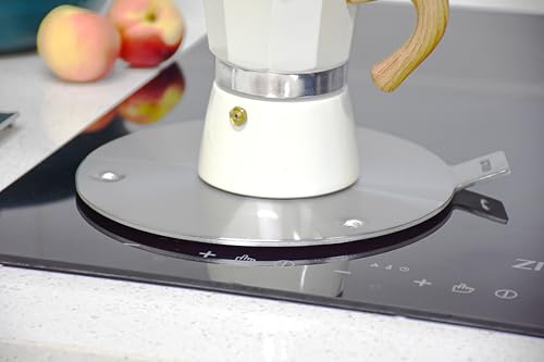 7.5 inch Heat Diffuser Stainless Steel Induction Adapter with Concave Points - Fits Gas & Induction Cooktops