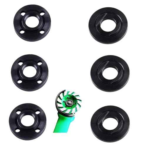Angle Grinder Flange Nut for Dewalt Ryobi Milwaukee Makita Black & Decker 193465-4 224399-1 224568-4 Metal Lock Nut Kit (3+3/Pack)