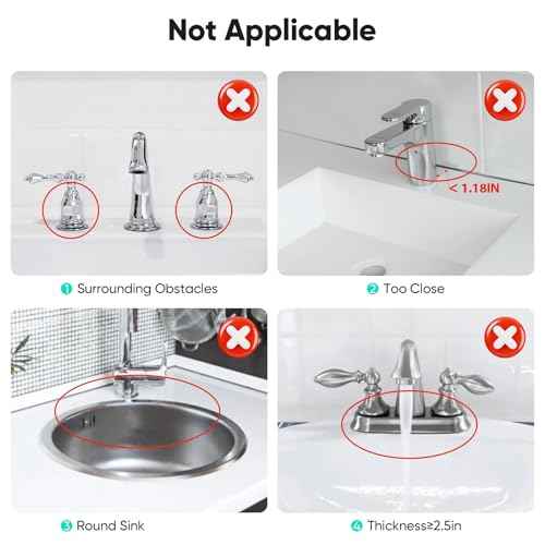 24 Inch Longer Faucet Mat for Kitchen Sink, 5¡Æ Slope Fast Self-draining, Kitchen Sink Splash Guard Silicone Sink Faucet Mat Splash Guard Kitchen Sink Area Tidy Splash Faucet Guard Draining Mat