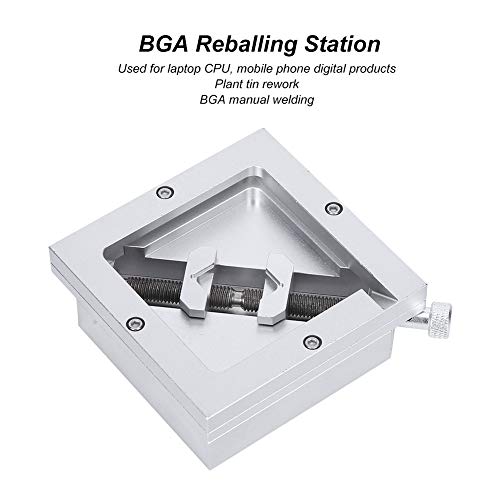 BGA Stencil Holder, Universal Luminum Alloy 90x90 Reballing Station HT?90 for BGA Chip Ball Planting