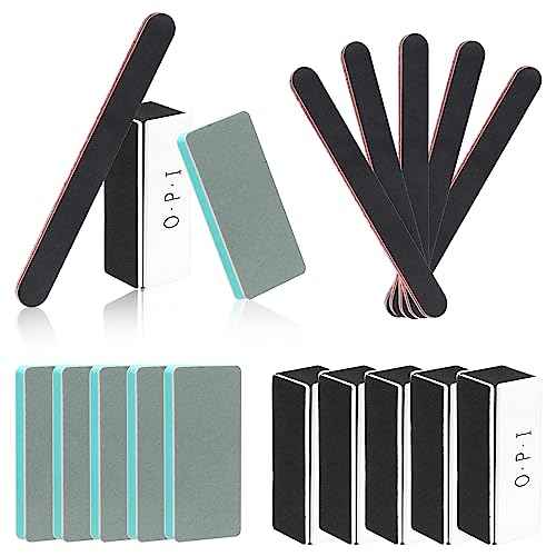 Swpeet 15Pcs 3 Styles Polishing Sticks Set, Rectangle Plastic Silver Polishing Stick, Double-Sided Sanding Sticks, Sanding Pads Polishing Sanding Tools Grits Sanding Sticks for Jewelry