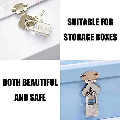 10pcs Mini Cute Diary Padlock Tiny Small Luggage Locks with Keys for Jewelry Boxes Decor Backpack Travel