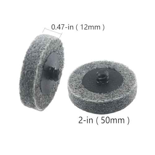Luo ke 10 Pcs 2 Inch Sanding Discs Quick Change Silicon Carbide Surface Preparation Wheels for Drill & Die Grinder Sanding Disc, Paint Stripper & Rust Removal
