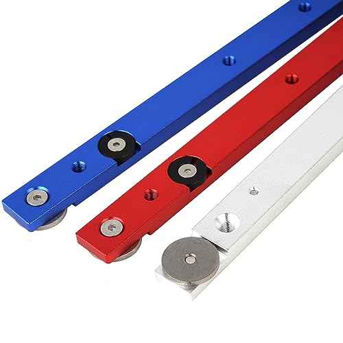 Aluminium Alloy Miter Bar Clamping Tool Slider Table Saw Gauge Rod T-Slot Track Bar Rail for Router Tables and Woodworking,300mm-Blue