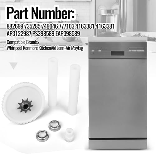 882699 Trash Compactor Drive Gear Kit for Whirlpool/Kenmore–Fits Multiple Models