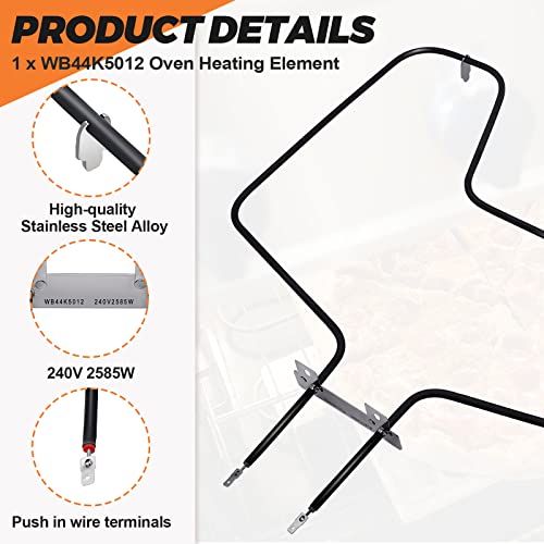 WB44K5012 Oven Bake Element Replacement for GE/Hotpoint/Kenmore 240V 2585W
