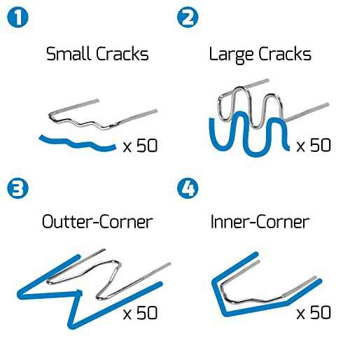 WEP 960-V Plastic Welder Kit 110V with LED Lights with 200 Hot Staples and Pliers for Car Bumper Plastic Welding, Plastic Gas Tank Repair, a Great Automotive Tools for Mechanics
