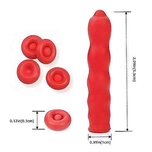 GEMLORD 40 Pcs Caulk Saver Caulking Tube Sealing Caps, Caulk Saver Cap for Sealing and Preserving Open Caulking Tube, Red