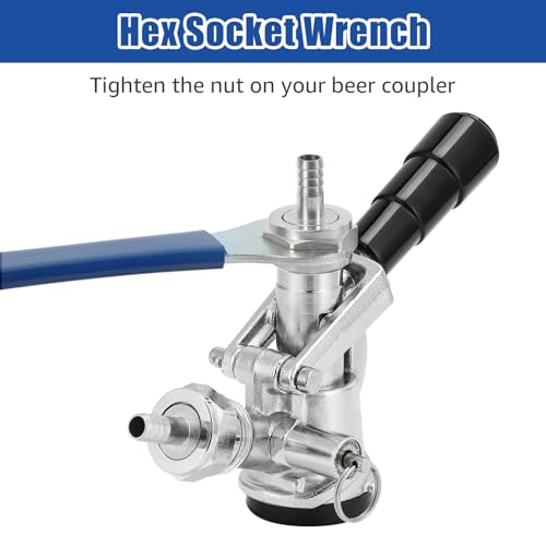 2-Pack Beer Tap Wrench, Stainless Steel Faucet Tool for Keg Coupler & Tower Maintenance