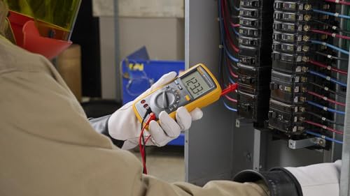 Fluke 15B+ Digital Multimeter - Electrical Testing Tool for Voltage, Current, Resistance
