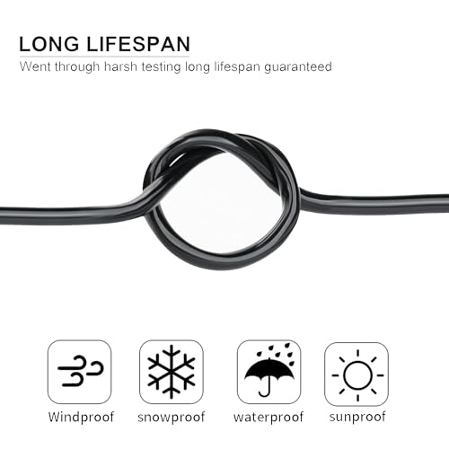 Enerjour 25FT 22AWG 6-Conductor UL2464 Electrical Wire - Tinned Copper, Low Resistance