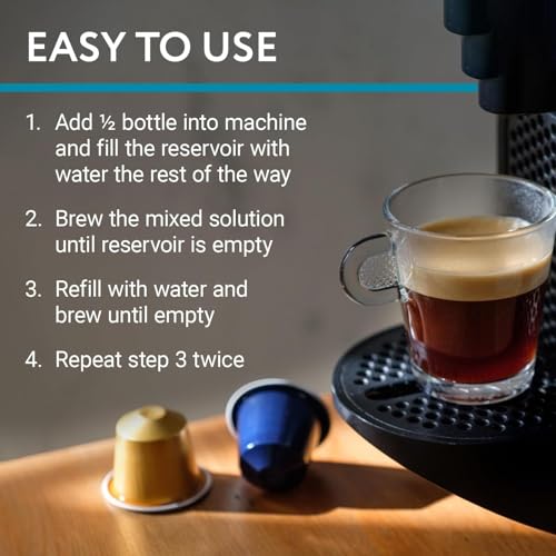 IMPRESA Coffee Machine Descaler 2-Pack (16oz) - Universal Coffee & Espresso Machine Cleaner