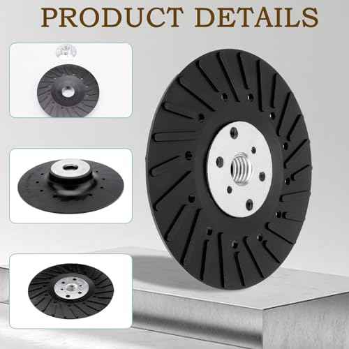 Angle Grinder Backing Pad,5/8"-11 Thread, for BHA Resin Fiber Discs,4.5 Inch