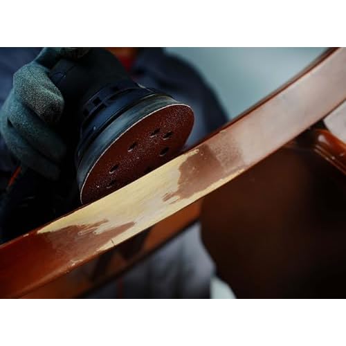Sanding Disc 5 Inch 8 Hole, 100 Pcs Orbital Sanding Discs Hook and Loop, Sandpaper for polishing and Grinding, 320 400 600 800 1000 Grit Sand Paper for Random Orbital Sander