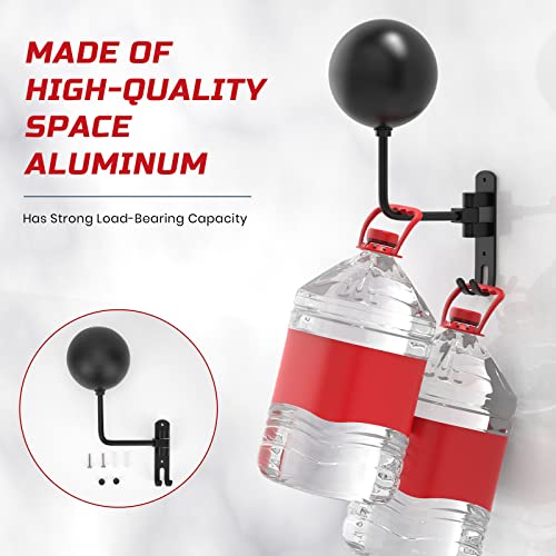 Black LIFXIZE Wall Mount Helmet Holder with 180° Swivel for Motorcycle & Sports Gear