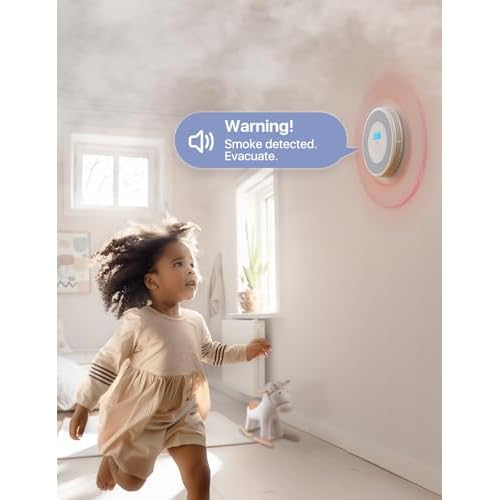 X-Sense Combination Smoke and Carbon Monoxide Detector with Voice Alerts, Smoke Detector Carbon Monoxide Detector Combo with Replaceable Battery, XP0A-SR, 1-Pack