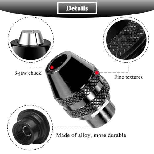 3pcs 4486 Ketyless Chuck for Dremel Multi Quick Change Keyless Chuck Replacement for Dremel 4486 Rotary Tools 3000 4000 7700 8200