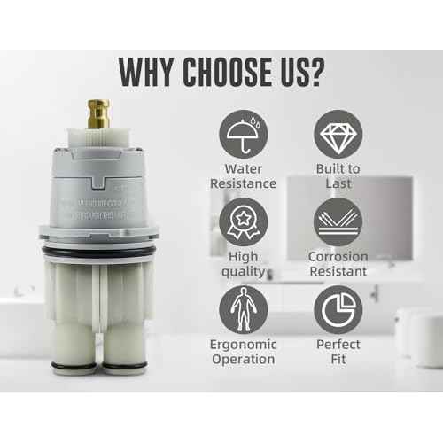 RP46074 Compatible with Delta 13/14 Series Bath Tub Shower Faucet Single Handle Universal MultiChoice Rough-in Valve Monitor Cartridge Repair Assembly Plumbing Parts