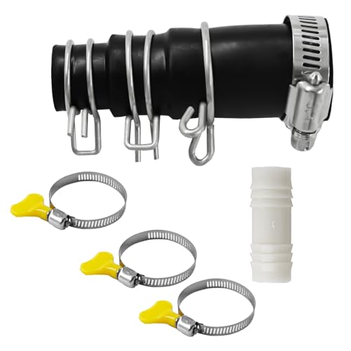 Garbage Disposal Dishwasher Connector Kit with Hoses and Clamps - Universal Fit