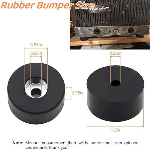 4 PCS 192310GS Air Compressor Isolator Pads, Replacement Rubber Isolator feet 094-0026, E106661, D091007 for Many Compressors Generators Pressure Washers Anti Vibration Foot Pad