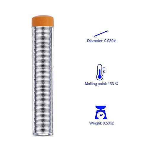 Soldering Iron Kit Electronics - FEITA Adjustable Temperature Solder Iron AC110V 60W with 5Pcs Different Solder Tips, Soldering Stand, Solder Wire for Variously Electronic Repair