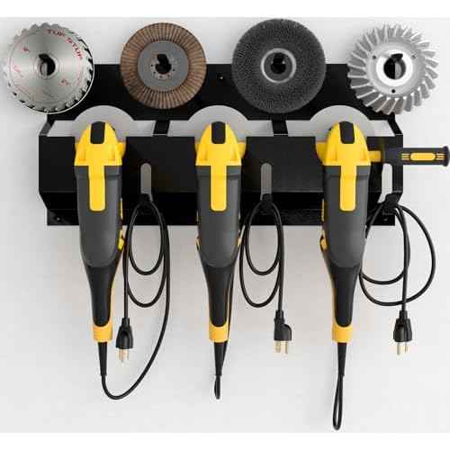 SOYEEZE Angle Grinder Holder, Angle Grinder Tool Stand for Milwaukee/Dewalt 1 Pack, Tool Storage Rack, Wall mount Bracket for Cutters Polishers, Garage and Workspace