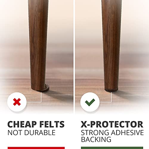 X-Protector 357 PCS Brown Felt Furniture Pads Set for Floor Protection