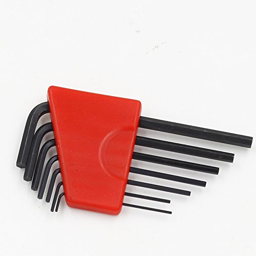7pcs Mini Hex Key Allen Wrench Set (0.71mm-3mm), Small L Shaped Allen Key, Size 0.71mm, 0.89mm, 1.27mm, 1.5mm, 2mm, 2.5mm, 3mm Micro Tool