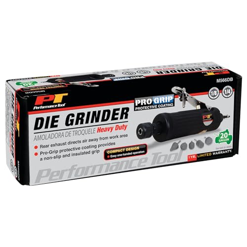 Performance Tool M566DB 1/4 in. Heavy Duty Pneumatic Die Grinder