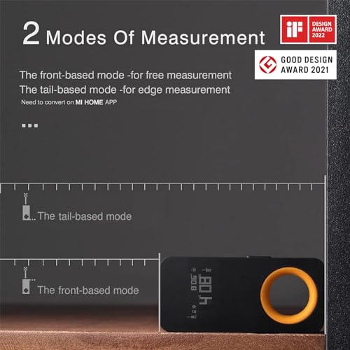 HOTO Pocket Laser Measuring Tool - Compact Indoor Distance Meter, USB-C Rechargeable
