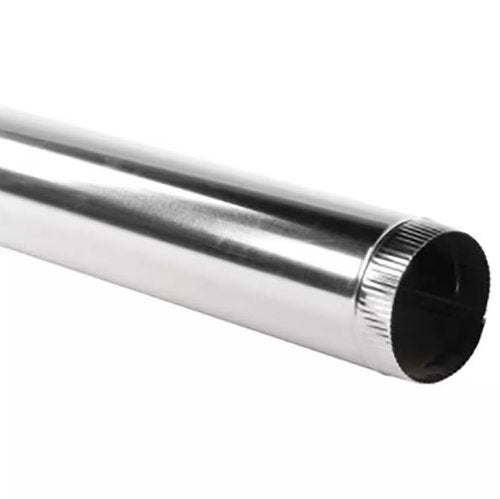 1pc 7 in. x 5 ft. 30-Gauge Round Metal Duct Pipe Galvanized Steel