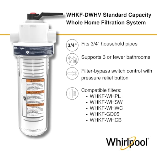 Whirlpool WHKF-DWHV 10x2.5 Inch Whole House Water Filtration System with NSF Certified Housing