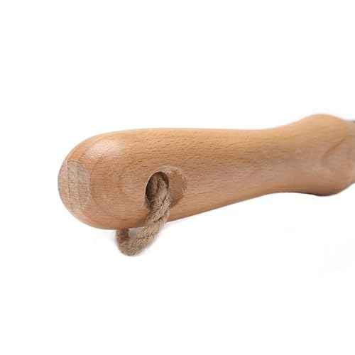 9 Tines Fan Lawn Leaf Hand Rakes Stainless Steel Beech Handle Soil Tille Garden Shrub Rake Small Leaf Rakes for Sweep Leaves & Loose Debris in Garden Lawns Yards 14.5 inch