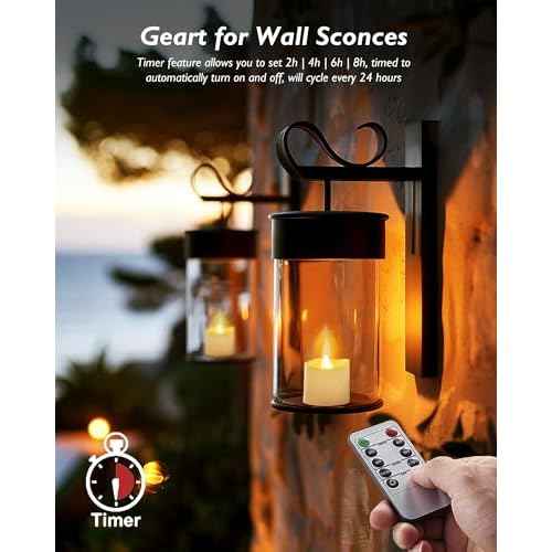 Homemory 12Pack 400+Hour Remote Control Flameless Candles, 2/4/6/8H Timer Led Votive Candles, Battery Operated Tea Lights for Wedding Table Centerpiece, Holidays, Halloween Pumpkins, Christmas Decor