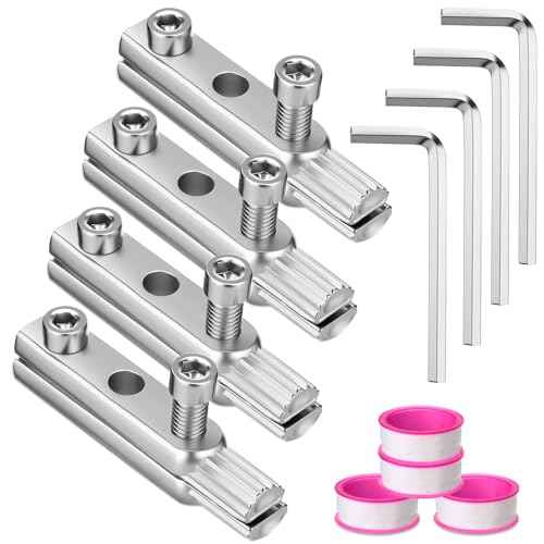 Moxweyeni 4 Pcs Broken Pipe Extractor Tool for Damaged Bolt and Faucet Removal, Removes Rusted/damaged Faucet Bolts & Pipe Threads, Broken Removal Tool for 1/2", 3/4", 1" Pipes