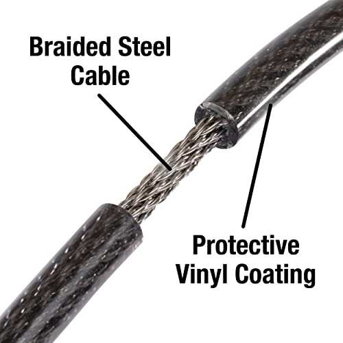 Master Lock 8370D 5ft Resettable Combination Bike Cable Lock, 1/2" Braided Steel
