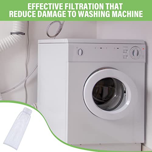 Shappy 24 Pack Washing Machine Lint Traps with Cable Ties (White) - Nylon Lint Catchers