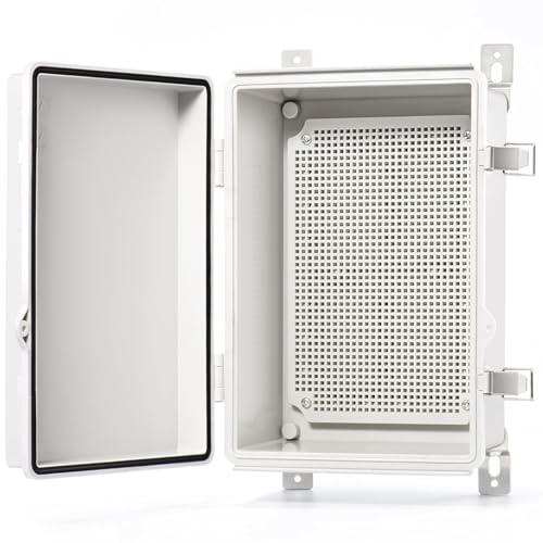 QILIPSU Waterproof Outdoor Electrical Junction Box 11.2x7.7x5.1 Inches Grey