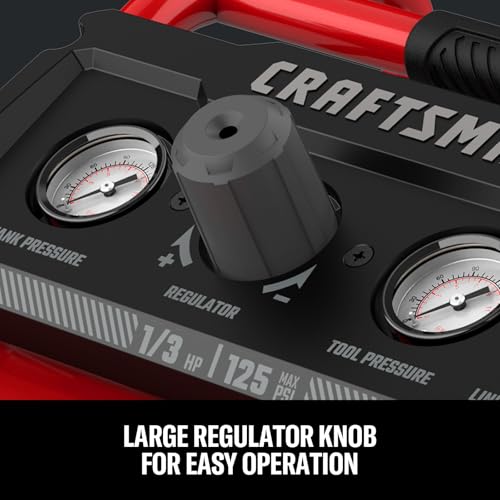 CRAFTSMAN 2 Gallon Portable Air Compressor with 10 Accessories, 125 PSI, Oil-Free, Light Weight