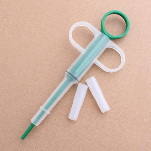 Green Pill Guns for Dog and Cat, Pet Piller Guns Pill Shooters Cat Tablet Soft Tip Syringes,Cat Pill Shooter, Medical Calipers Pet Medicals Feeding Dispenser Tool,Feeding and Watering Supplies
