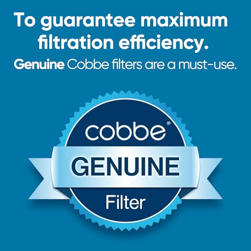 Cobbe 2 Pack Replacement Shower Head Filters - Compatible with Most Handheld Showerheads, Standard/Max/Plus Options